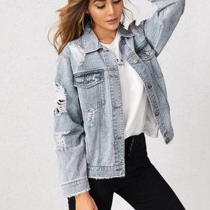Ripped Jean Jacket